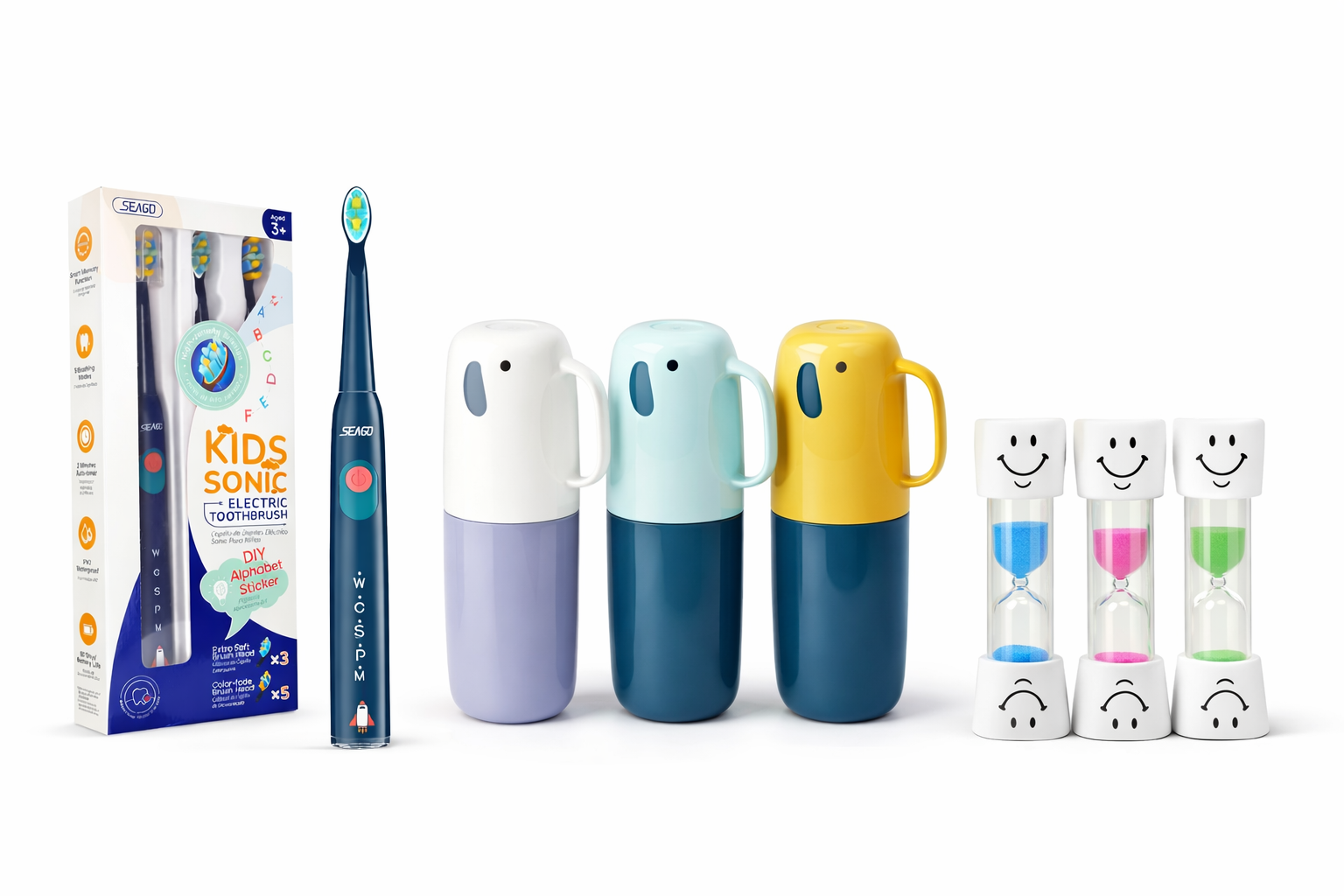 Rocket Brush, Timer & Carry Case Bundle