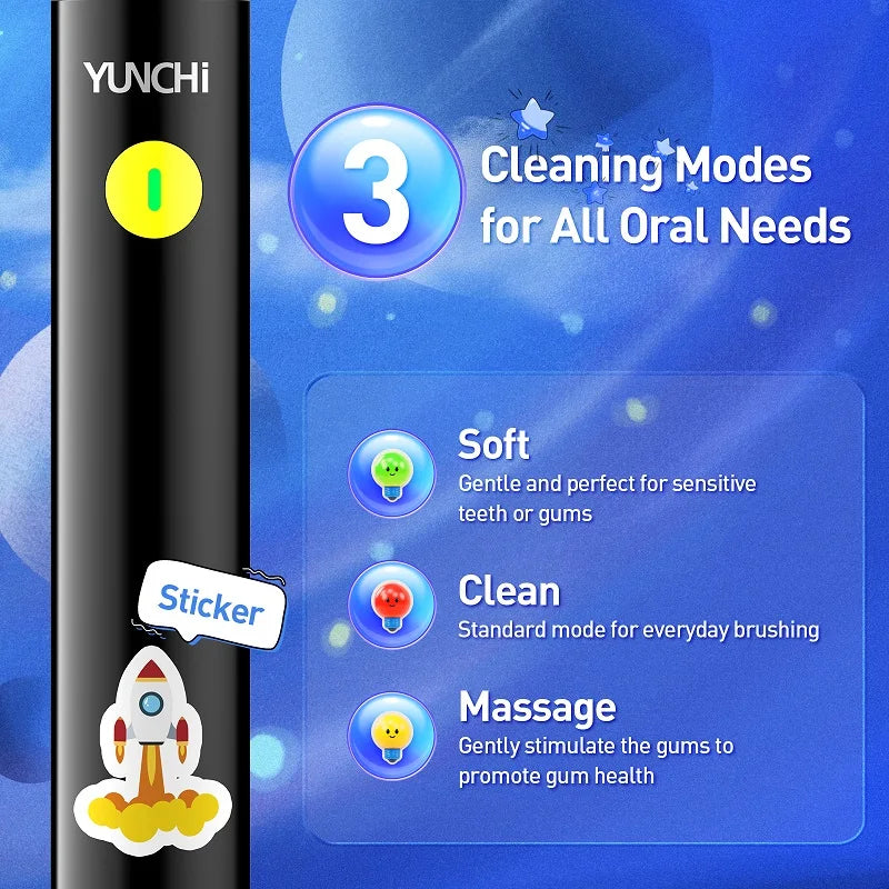 Kids Personalised Electric Toothbrush & 3 Heads